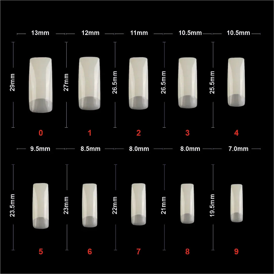 Soft Gel Half Cover Tip-PT13-NATURAL