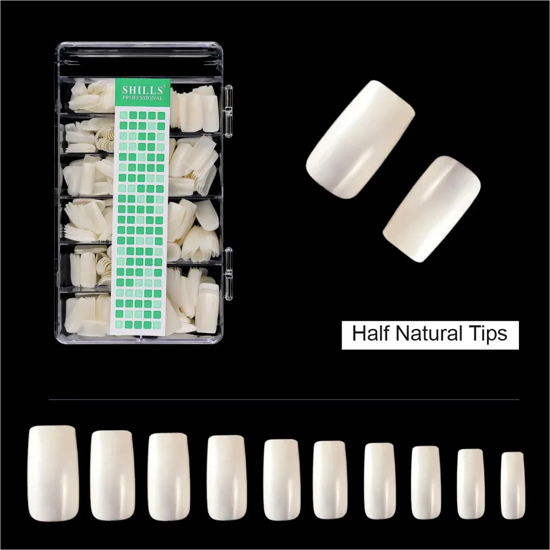 Soft Gel Full Cover Tip-PT15-NATURAL