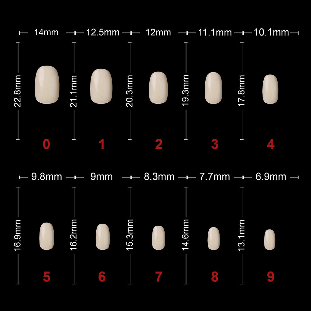 Soft Gel Short Oval Tip-PT23-NATURAL
