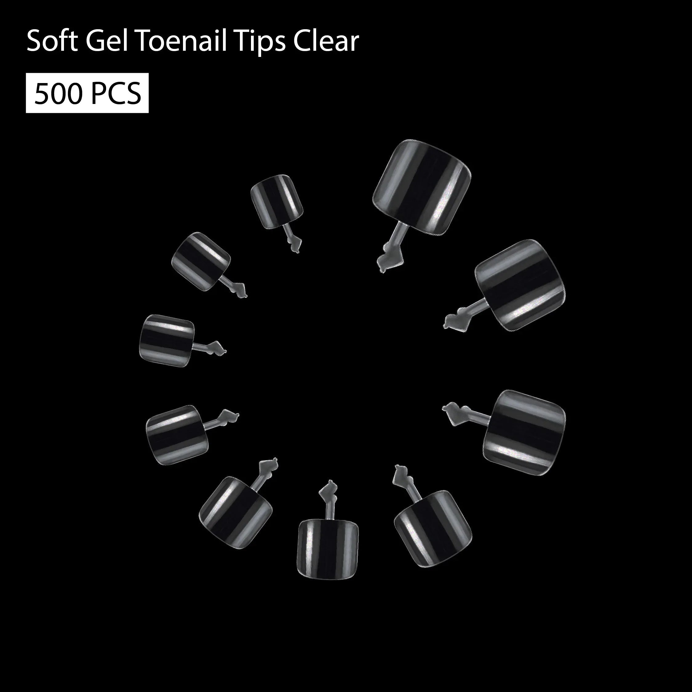 Soft Gel Toenail Tips-PT24-CLEAR