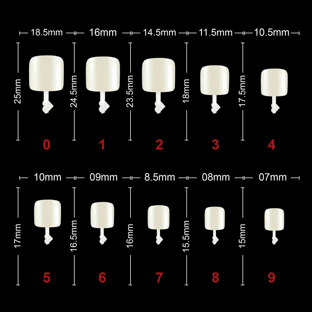 Soft Gel Toenail Tips-PT24-NATURAL