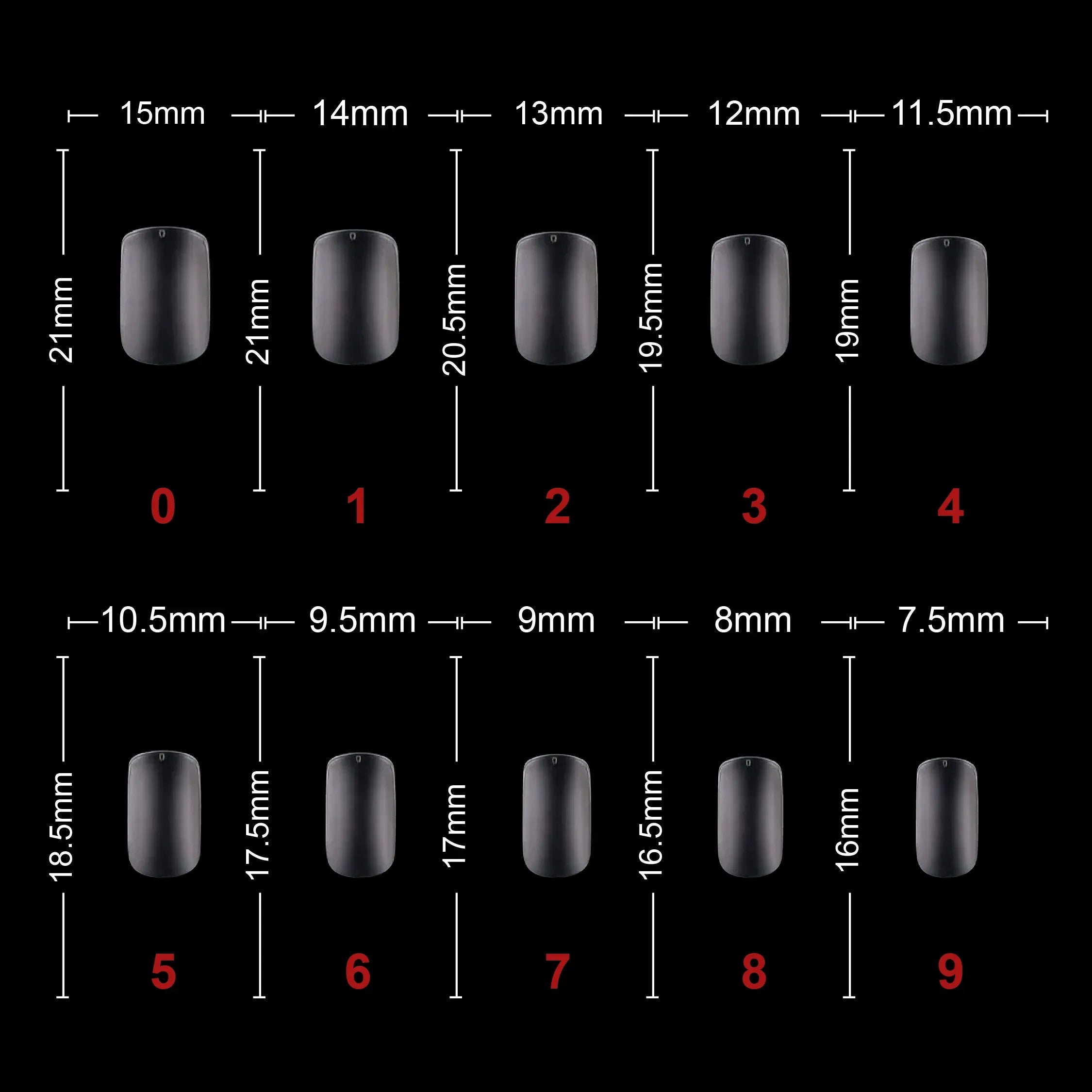 Soft Gel Short Square Tip-PT25-Clear