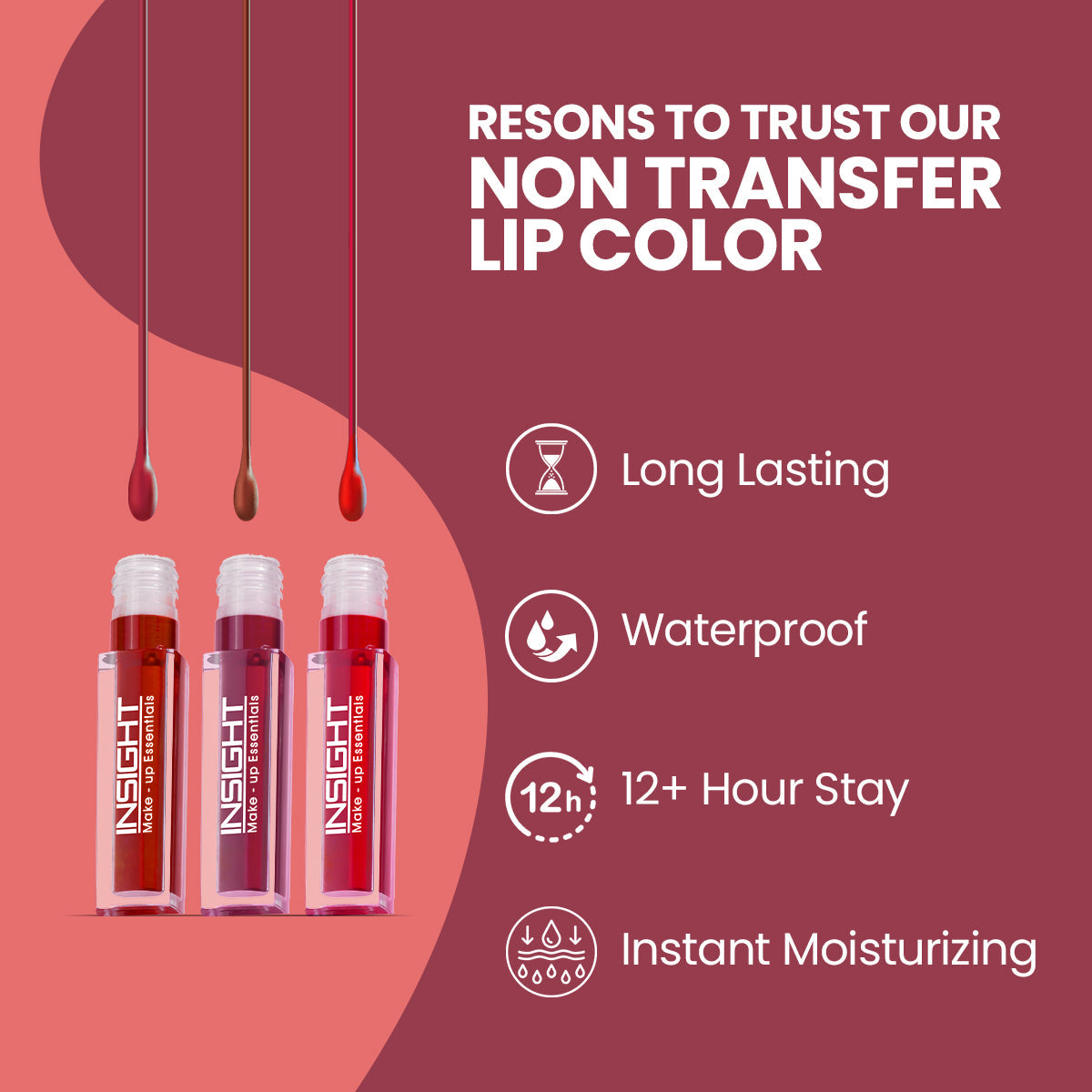 Non Transfer Lip Kit (Pack of 3)