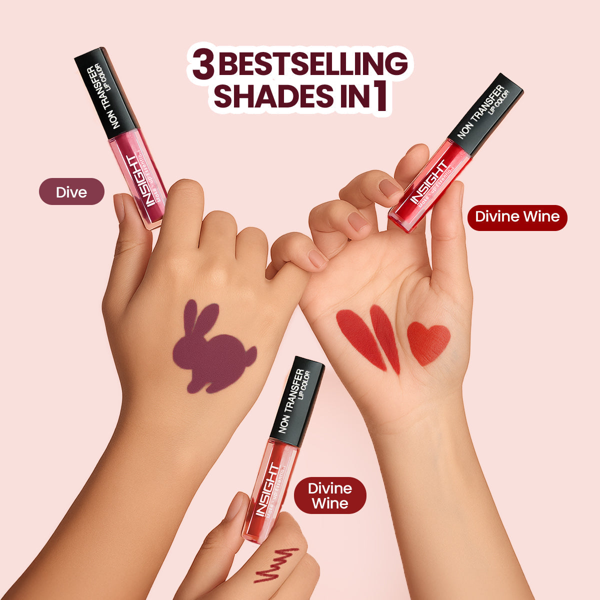 Non Transfer Lip Kit (Pack of 3)