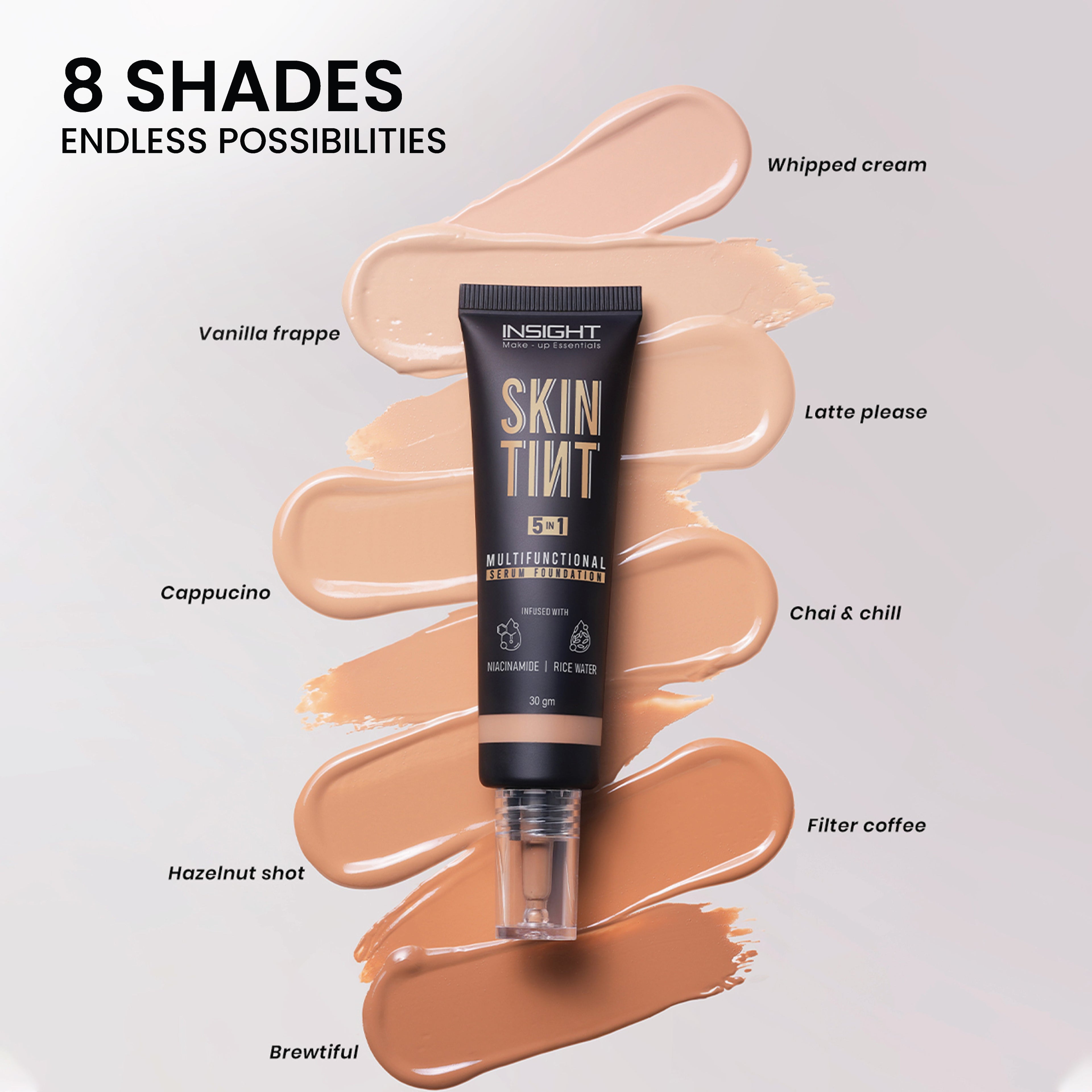 Skin Tint 5 In 1 Multifunctional Serum Foundation