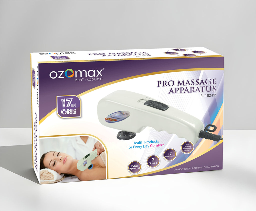 PRO MASSAGE APPARATUS with 17 Attachments