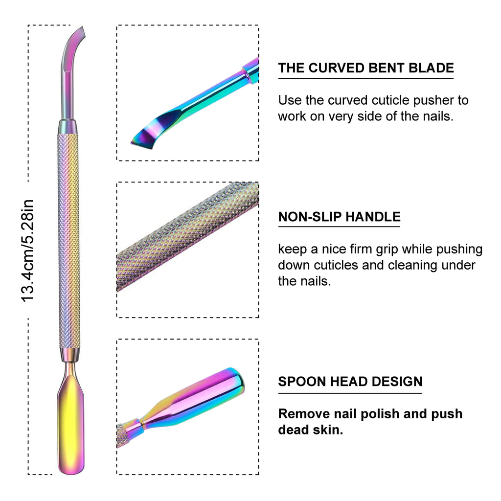 Nail Art Rainbow Cuticle Pusher S-511