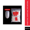 PKT 500pcs Short Oval Shape Nail Tips Natural