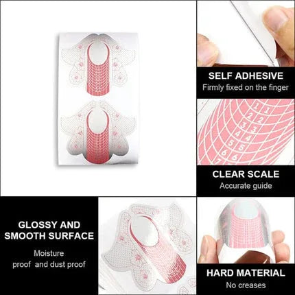 Nail Forms Roll Pink-SFR-01