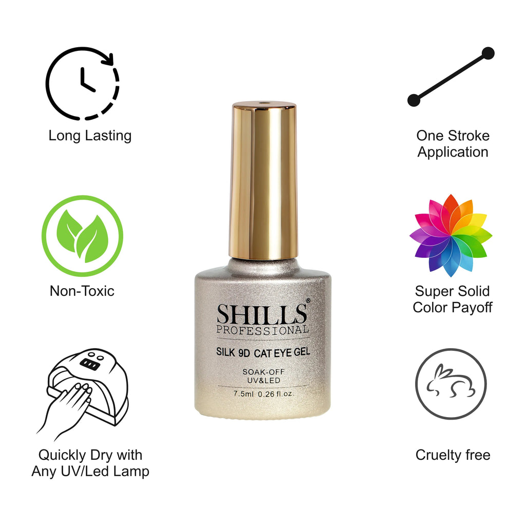 UV LED 9D Silk Cat Eye Soak Off Gel Polish