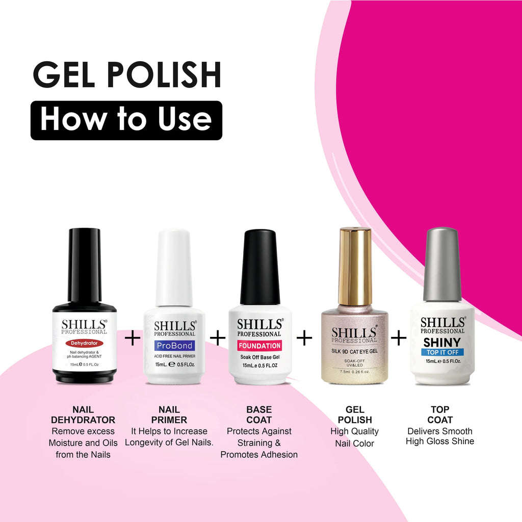UV LED 9D Silk Cat Eye Soak Off Gel Polish