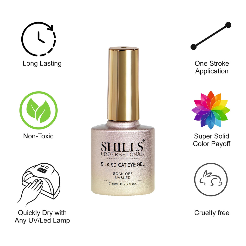 UV LED 9D Silk Cat Eye Soak Off Gel Polish