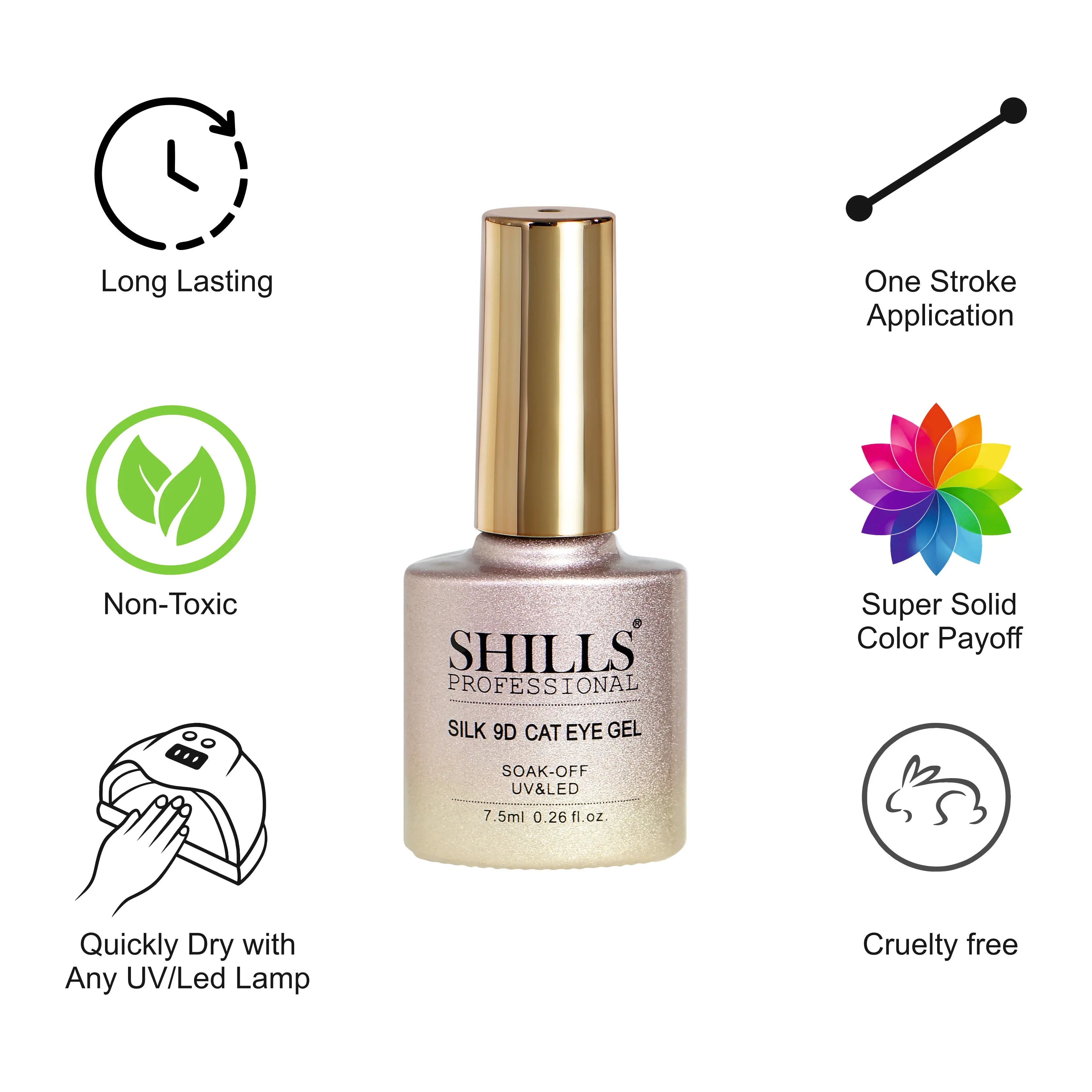 UV LED 9D Silk Cat Eye Soak Off Gel Polish