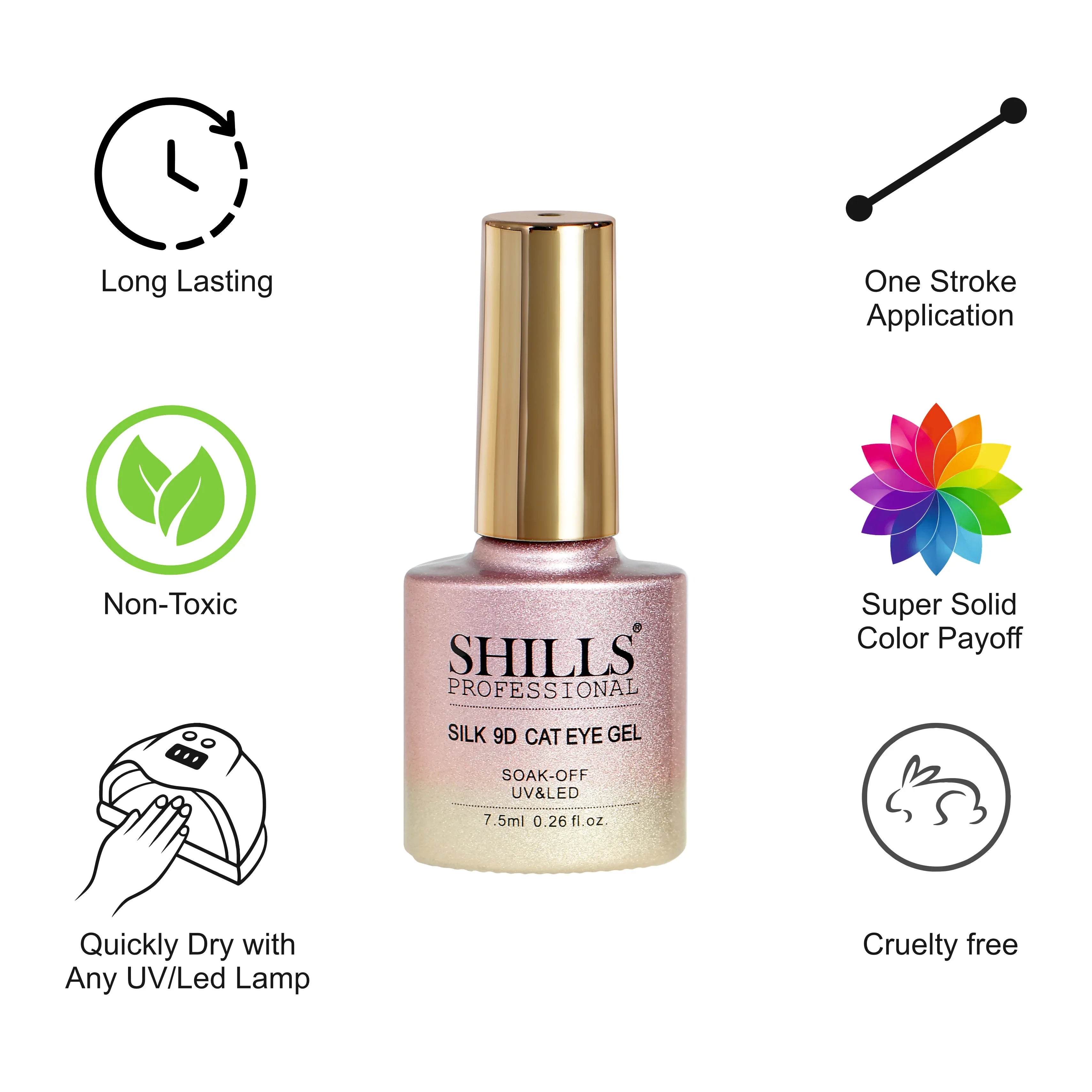 UV LED 9D Silk Cat Eye Soak Off Gel Polish