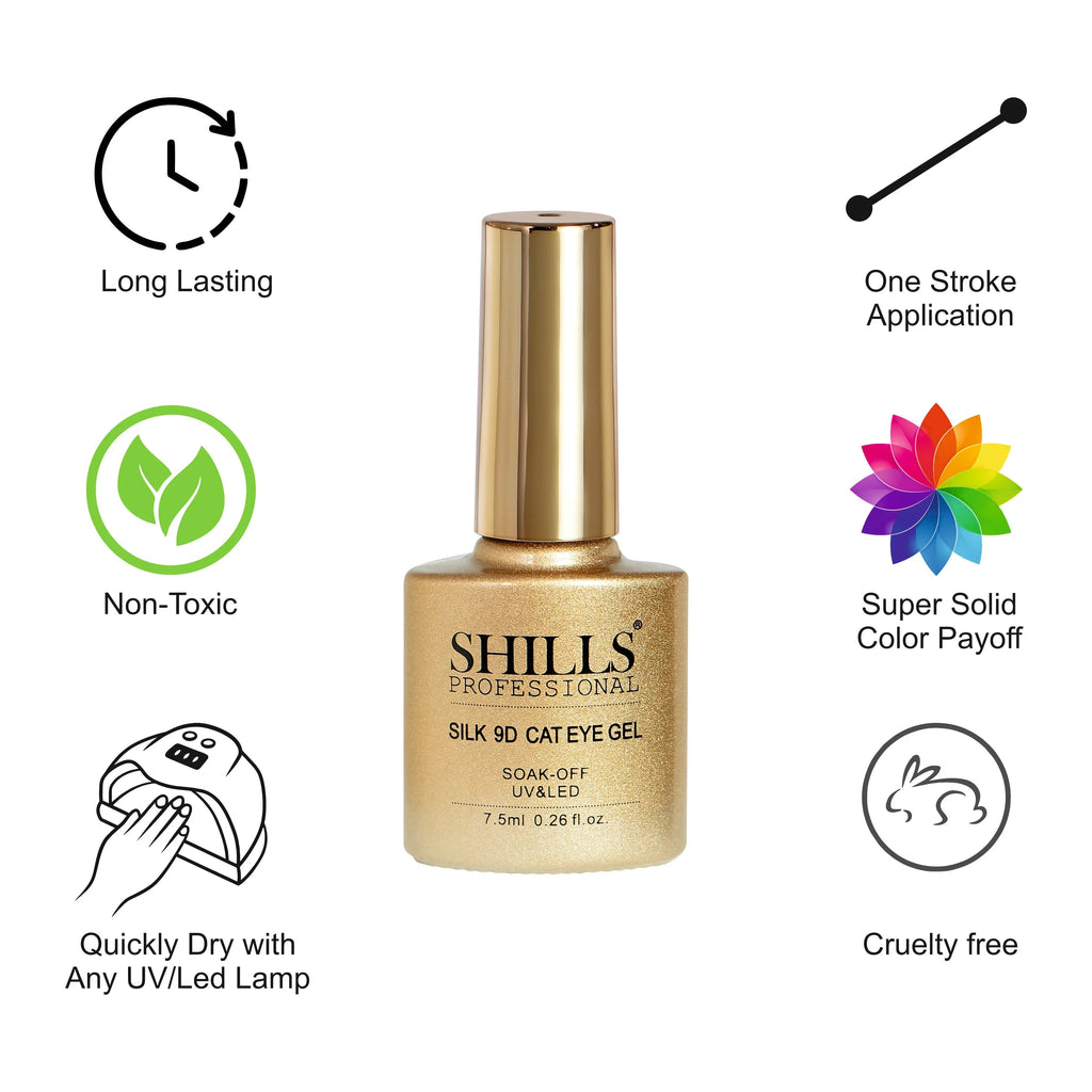 UV LED 9D Silk Cat Eye Soak Off Gel Polish