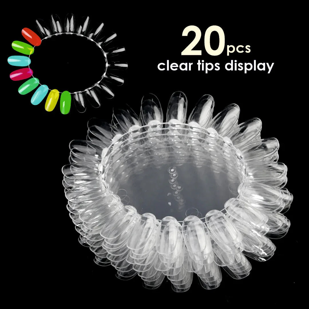 Nail Art Practice Wheel Clear