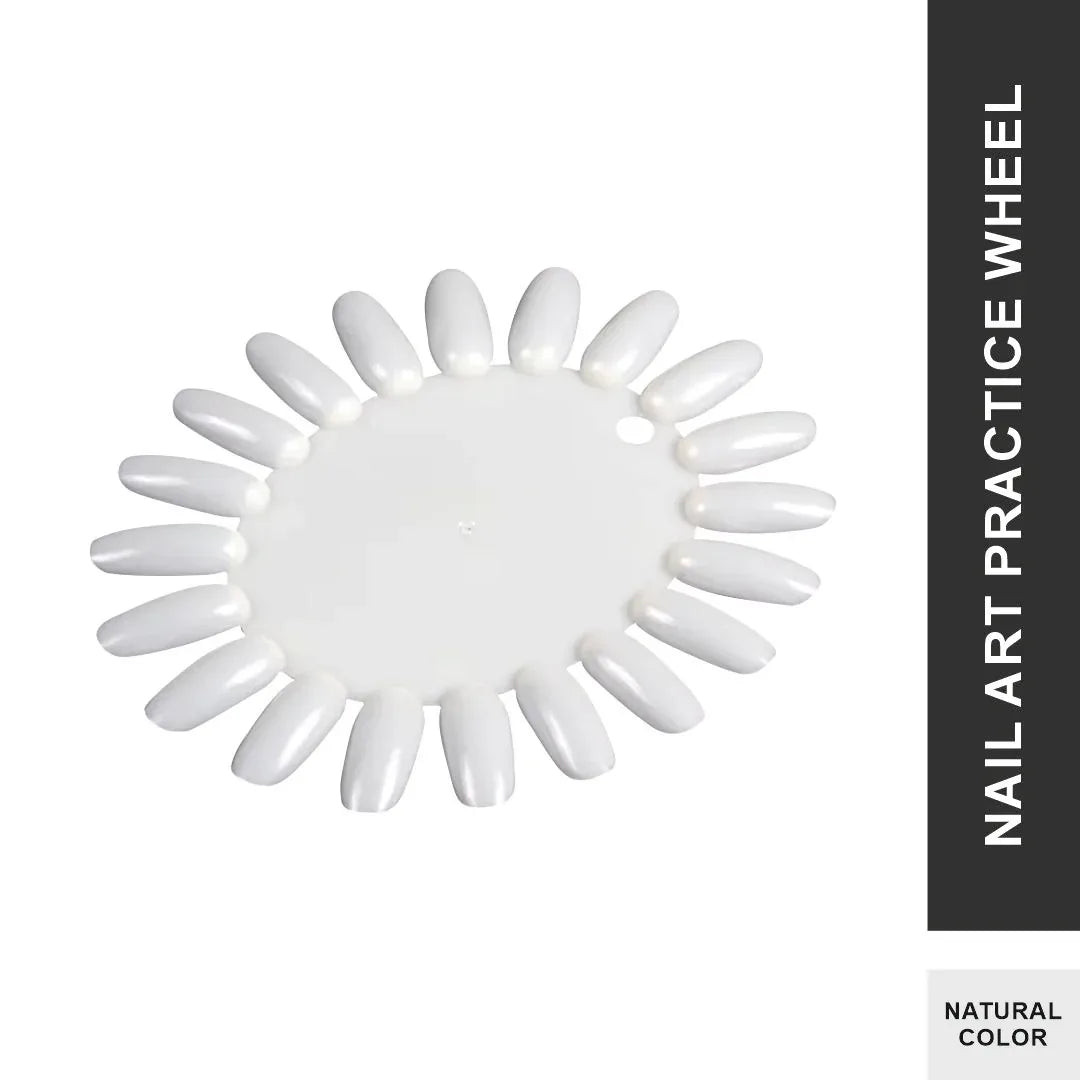 Nail Art Practice Wheel Natural 10PCS
