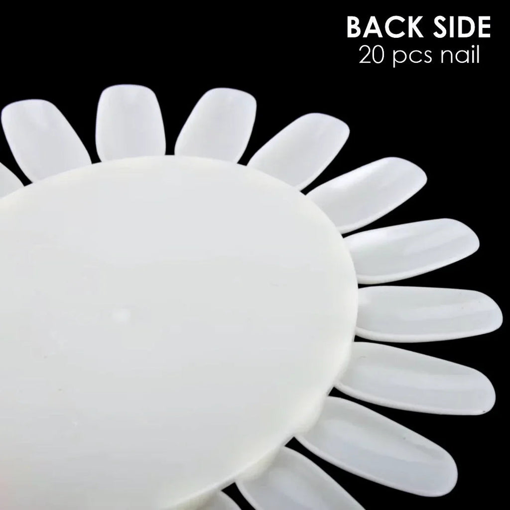 Nail Art Practice Wheel Natural 10PCS