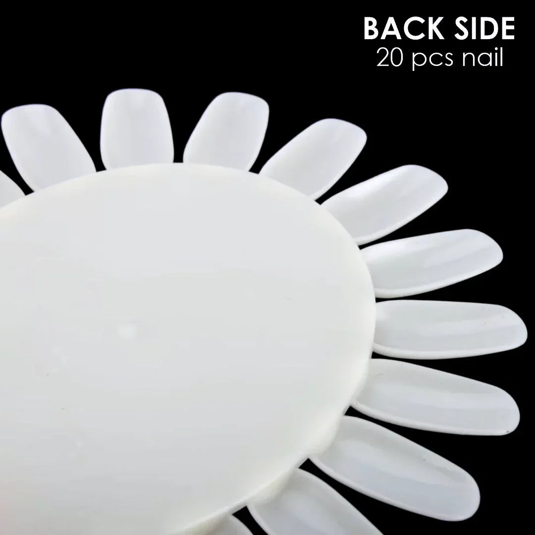 Nail Art Practice Wheel Natural 10PCS