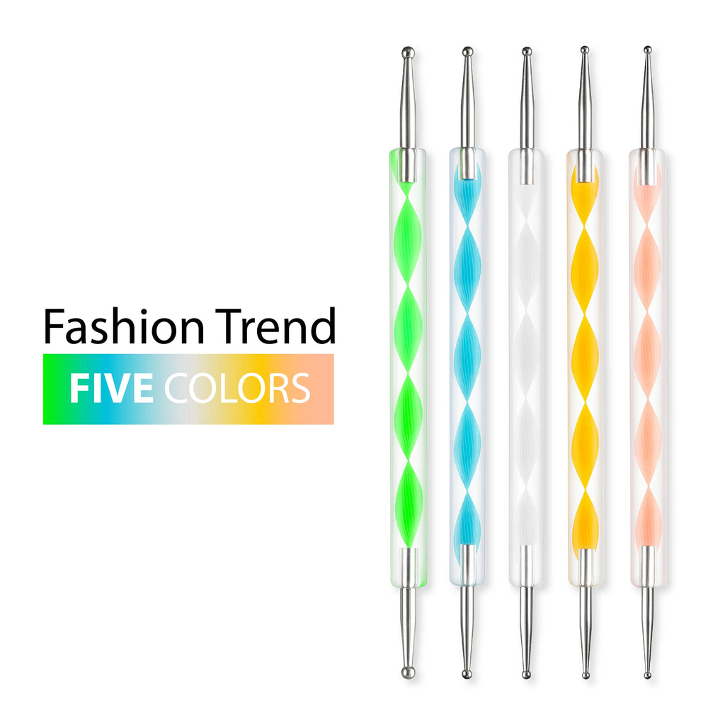 Rainbow Nail Dotting Tool Set 5Pc