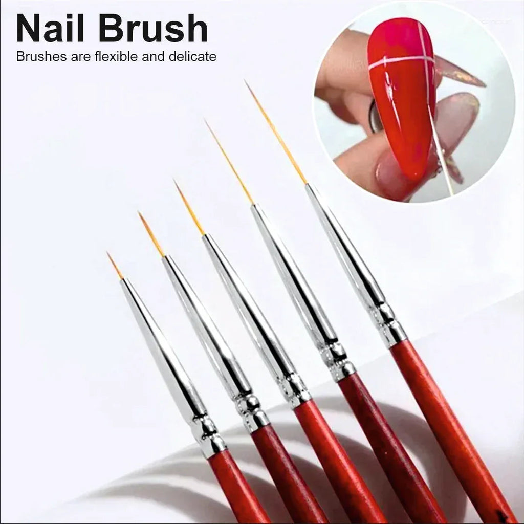 Nail Wooden Liner Brush