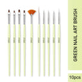 Green Nail Art Brush