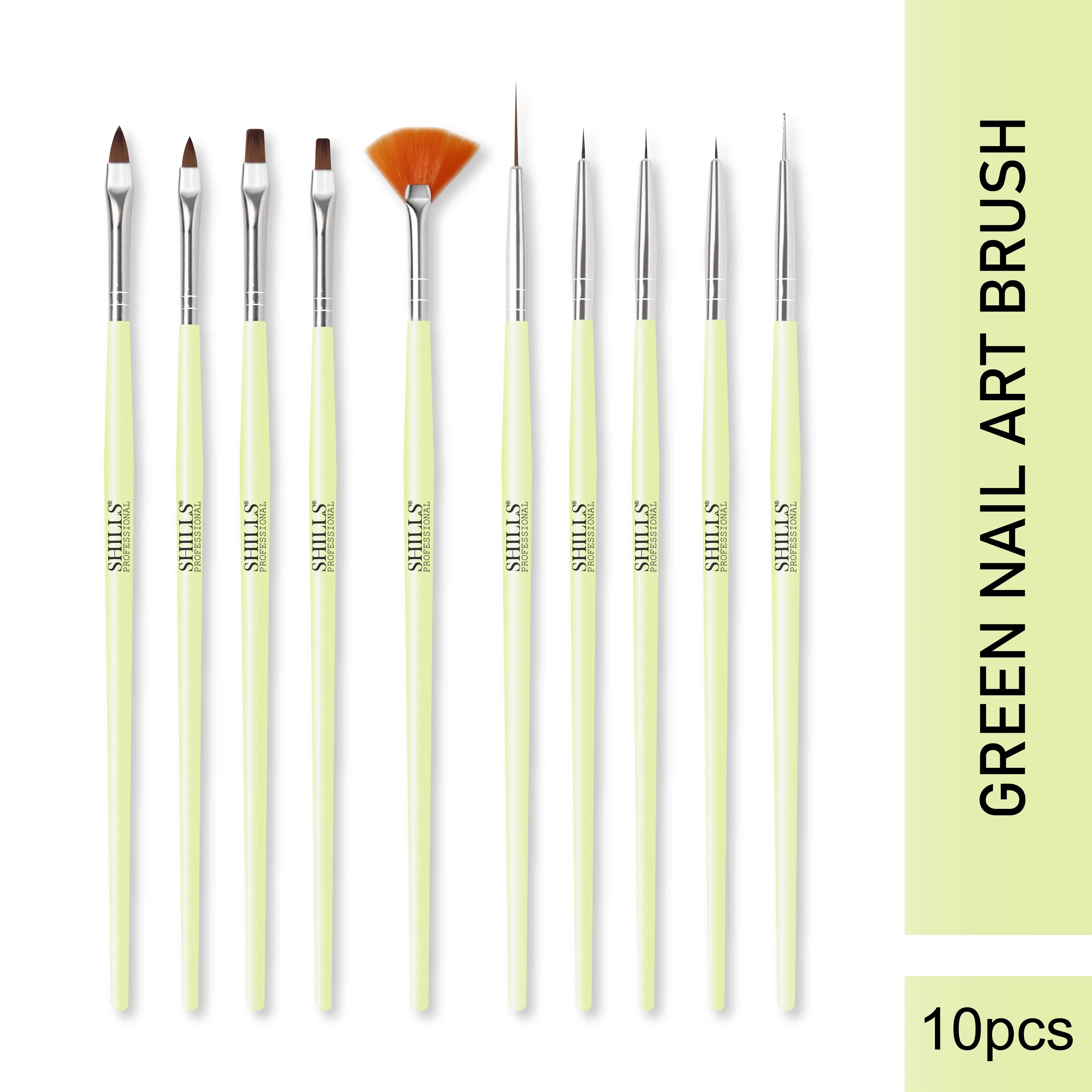 Green Nail Art Brush