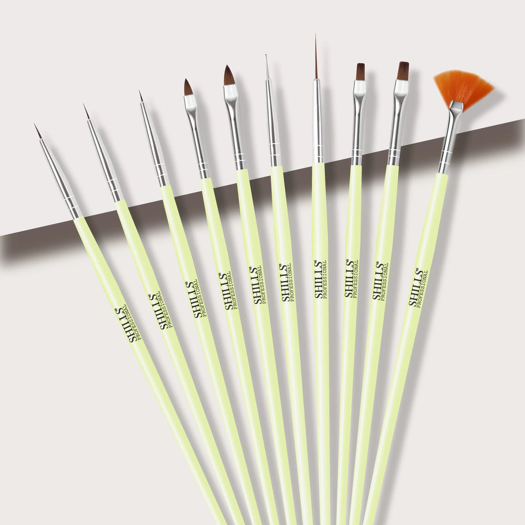 Green Nail Art Brush