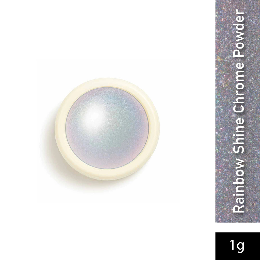 Rainbow Shine Chrome Powder Holographic Silver-SPN-3121