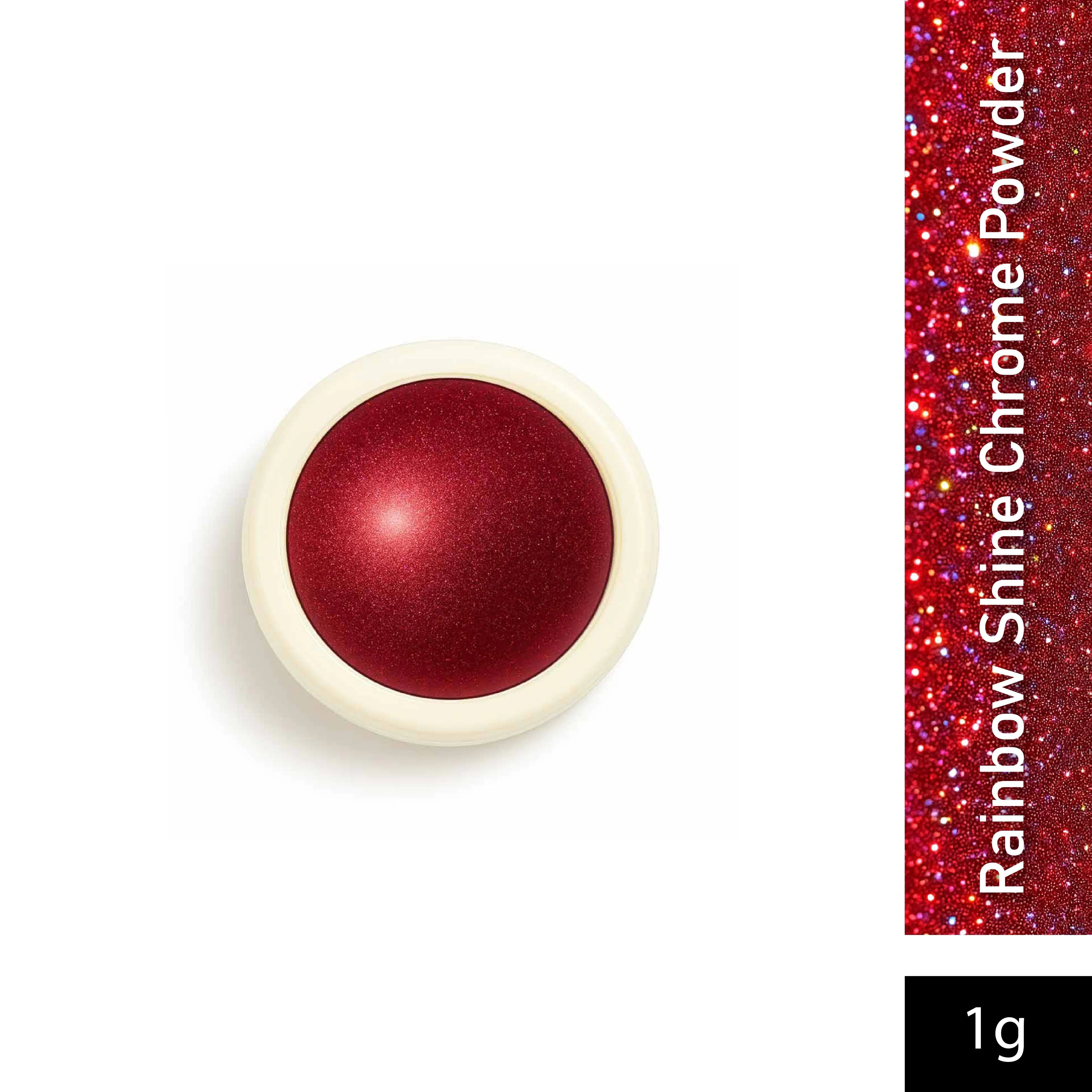 Rainbow Shine Chrome Powder Holographic Red-SPN-3123