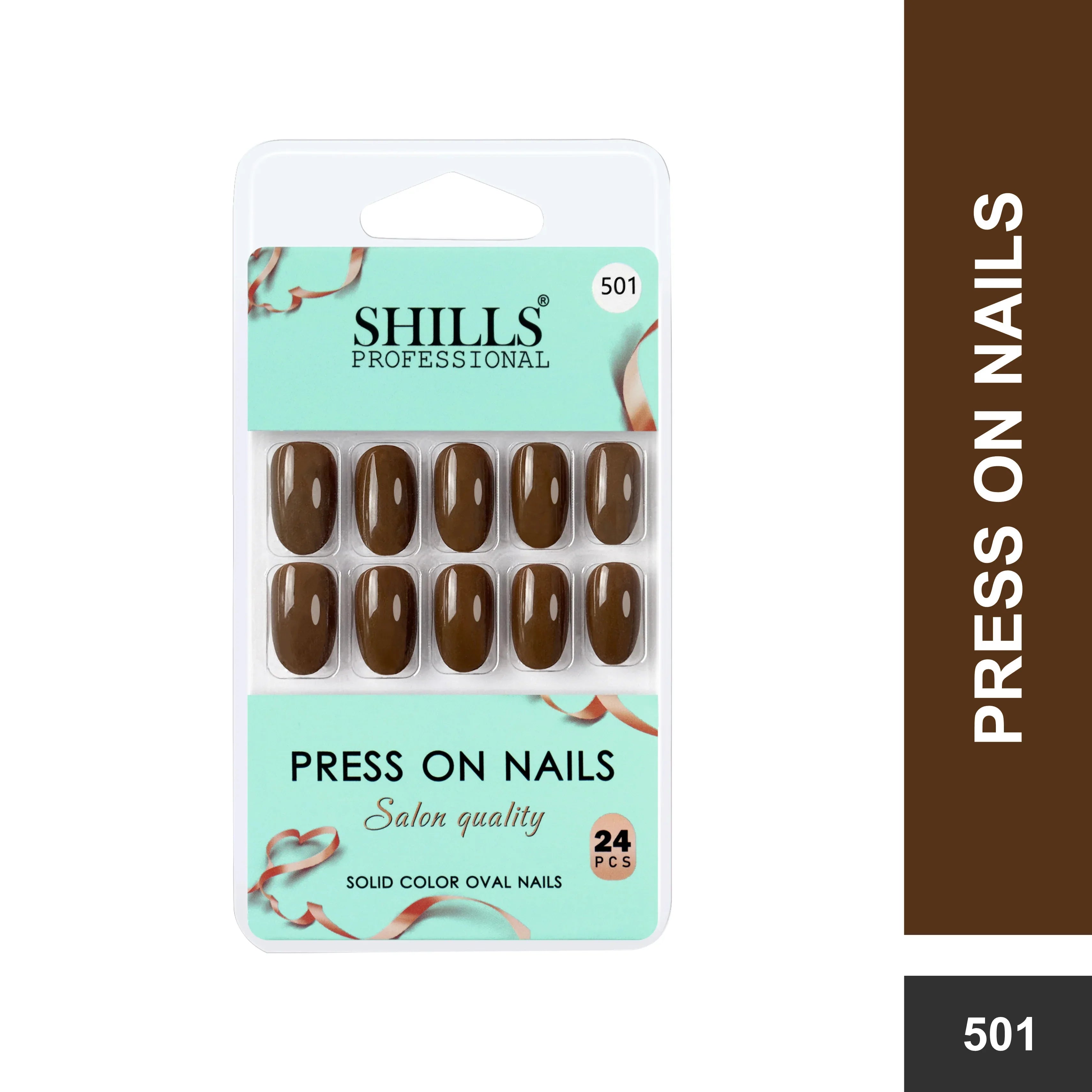 Glossy Solid Color Nails Oval(SPN501-SPN552)