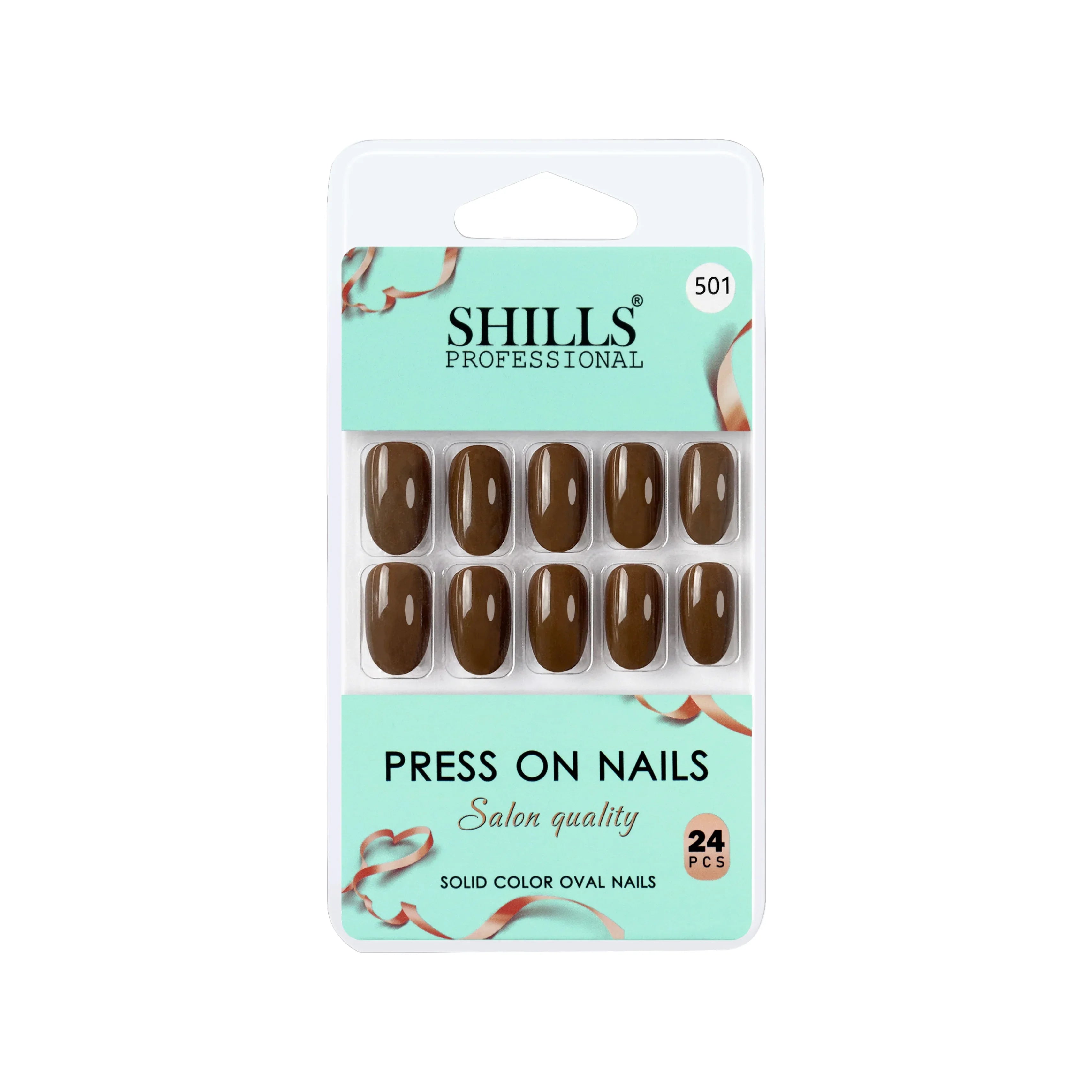 Glossy Solid Color Nails Oval(SPN501-SPN552)