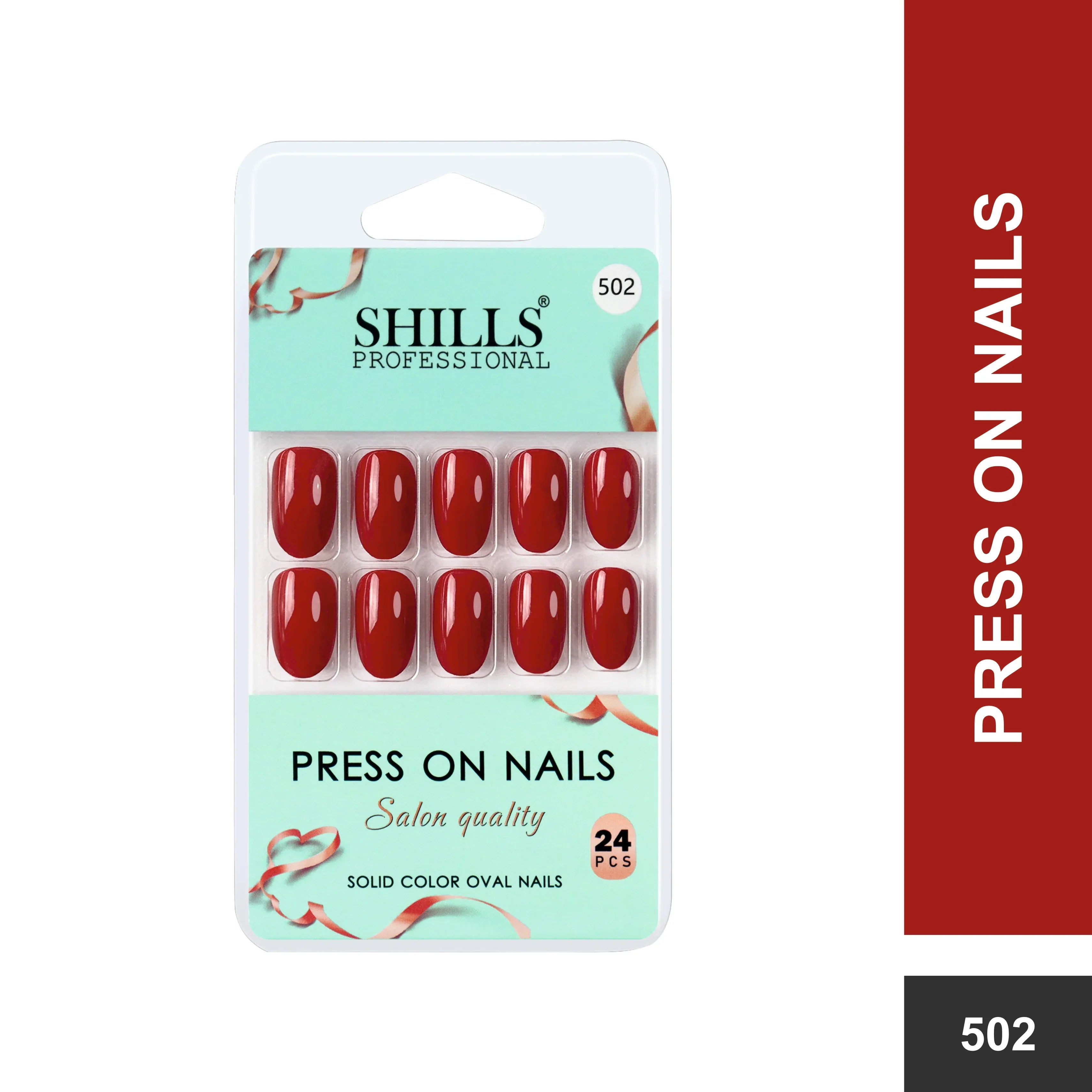 Glossy Solid Color Nails Oval(SPN501-SPN552)