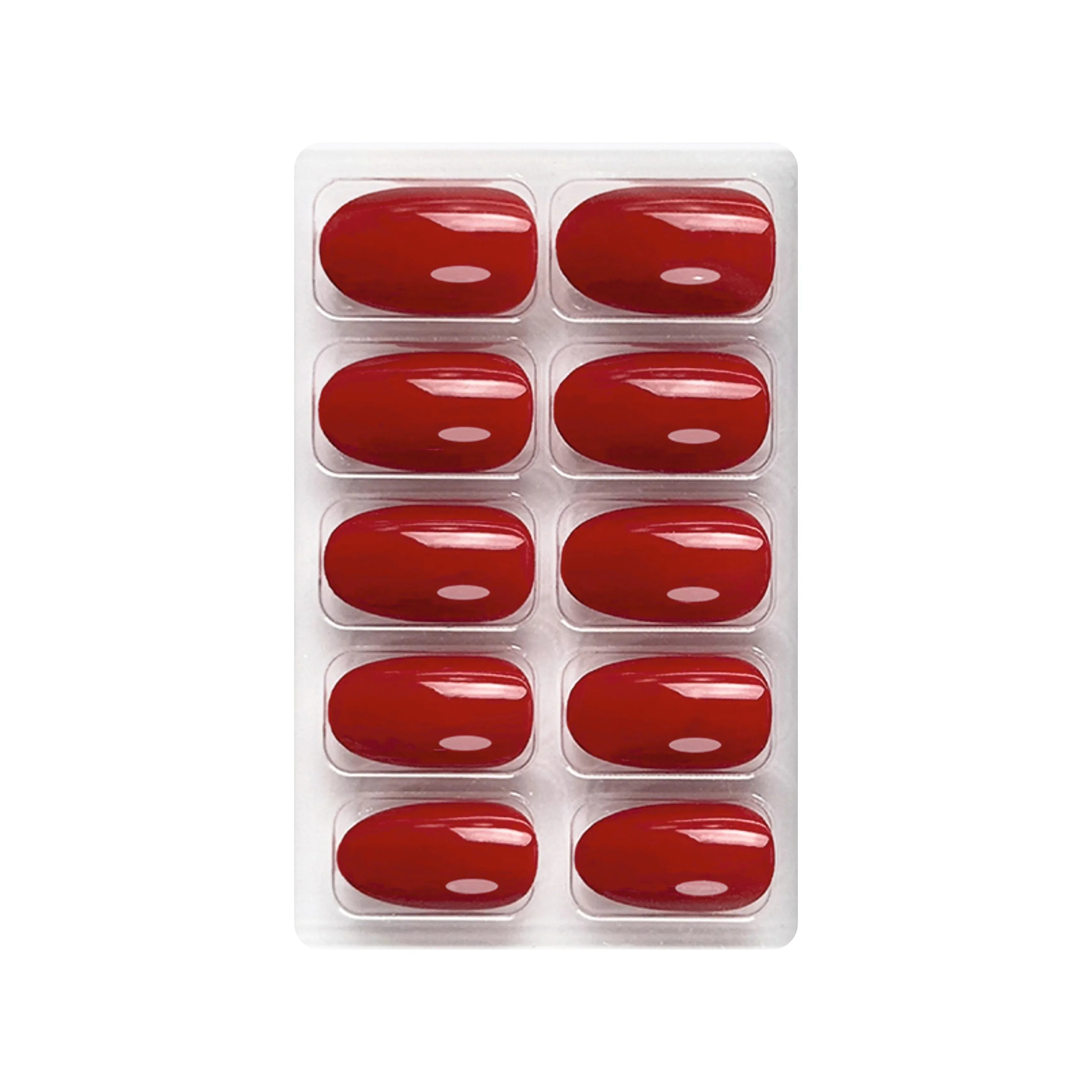 Glossy Solid Color Nails Oval(SPN501-SPN552)