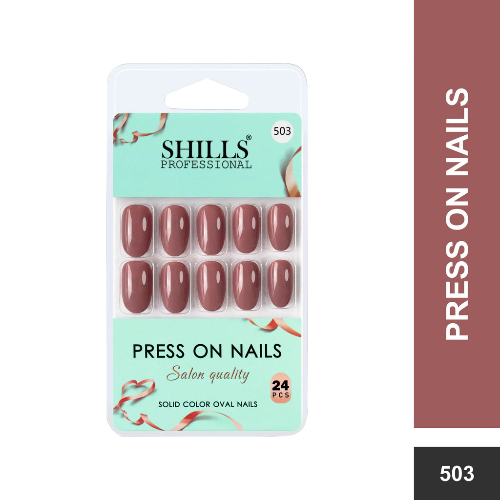 Glossy Solid Color Nails Oval(SPN501-SPN552)