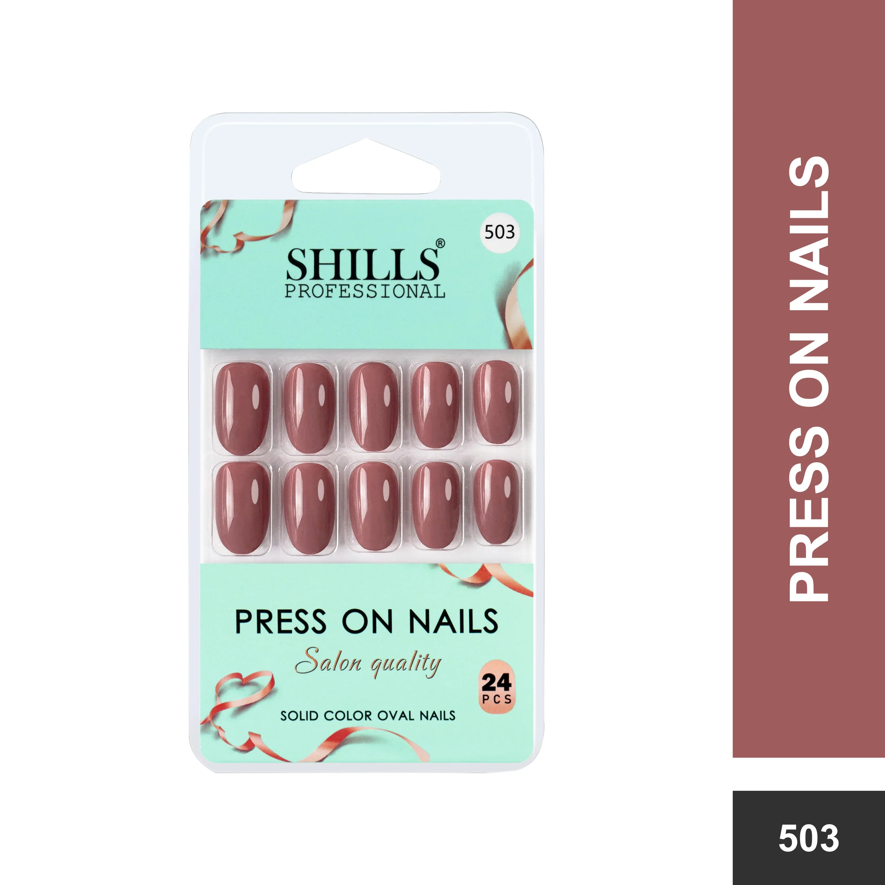 Glossy Solid Color Nails Oval(SPN501-SPN552)