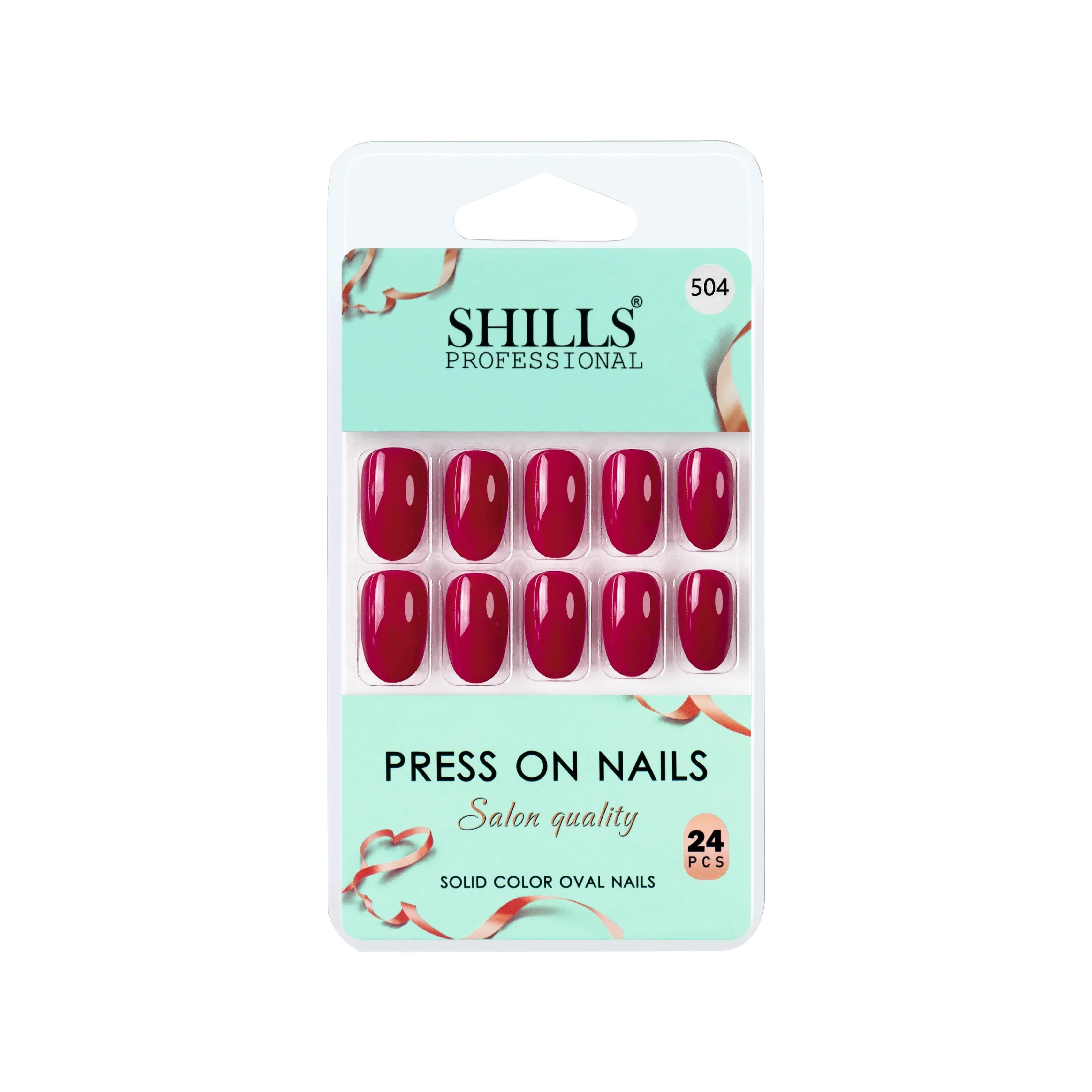 Glossy Solid Color Nails Oval(SPN501-SPN552)