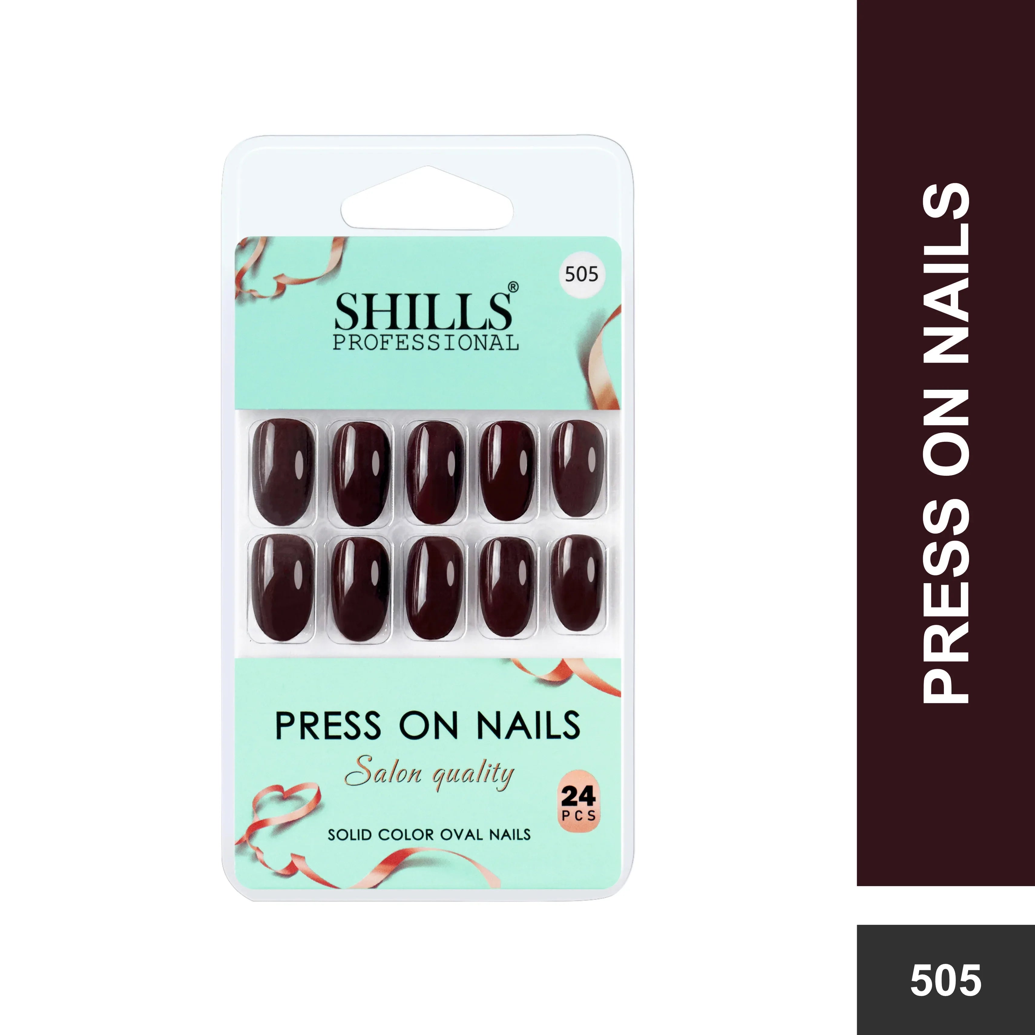 Glossy Solid Color Nails Oval(SPN501-SPN552)