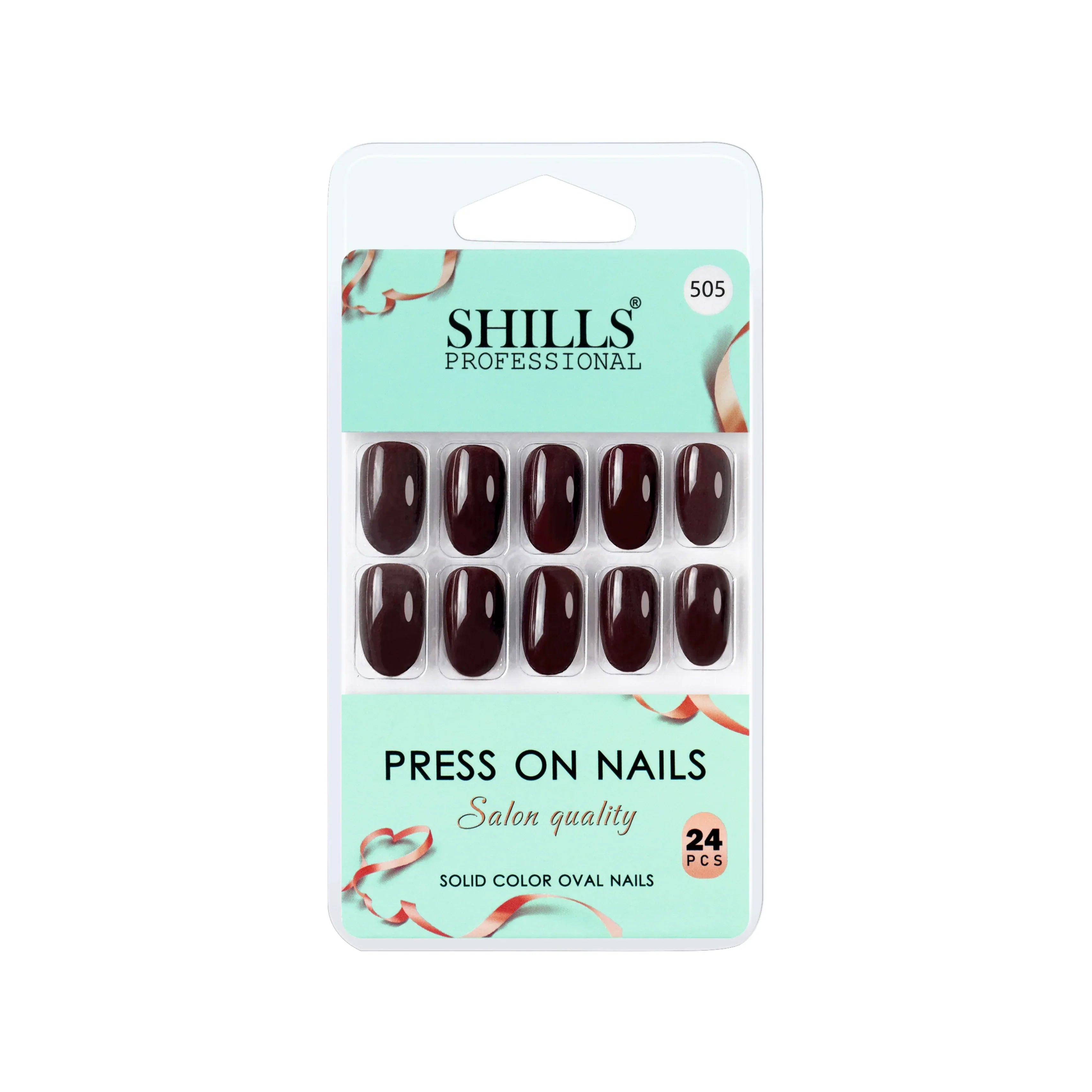 Glossy Solid Color Nails Oval(SPN501-SPN552)