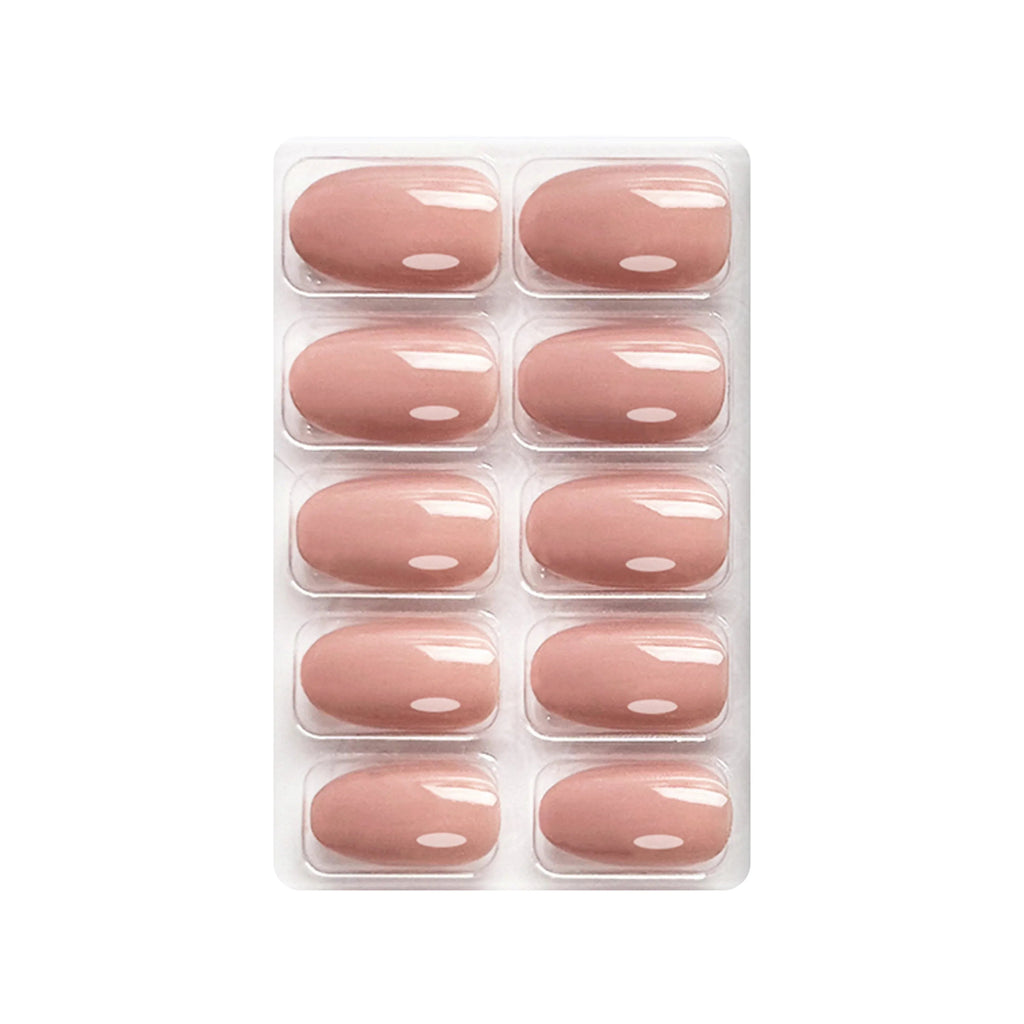 Glossy Solid Color Nails Oval(SPN501-SPN552)