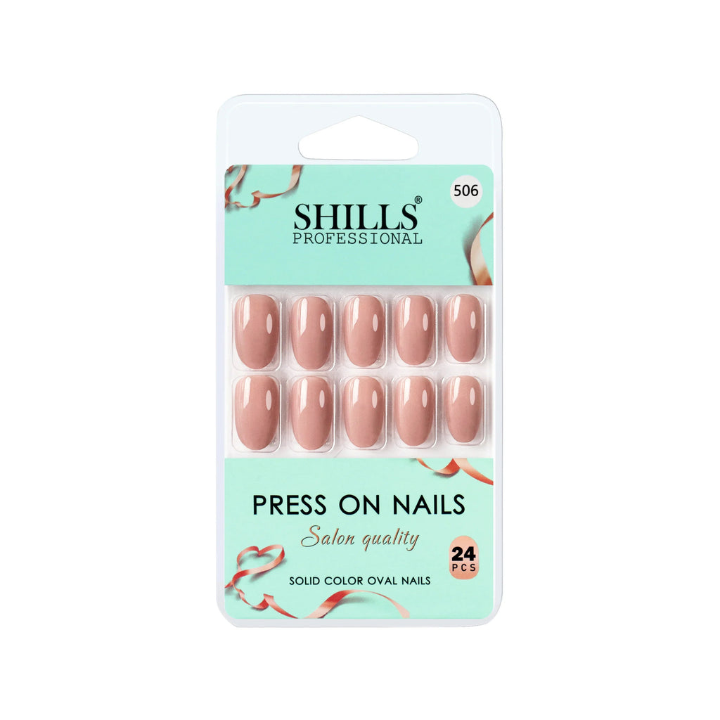 Glossy Solid Color Nails Oval(SPN501-SPN552)