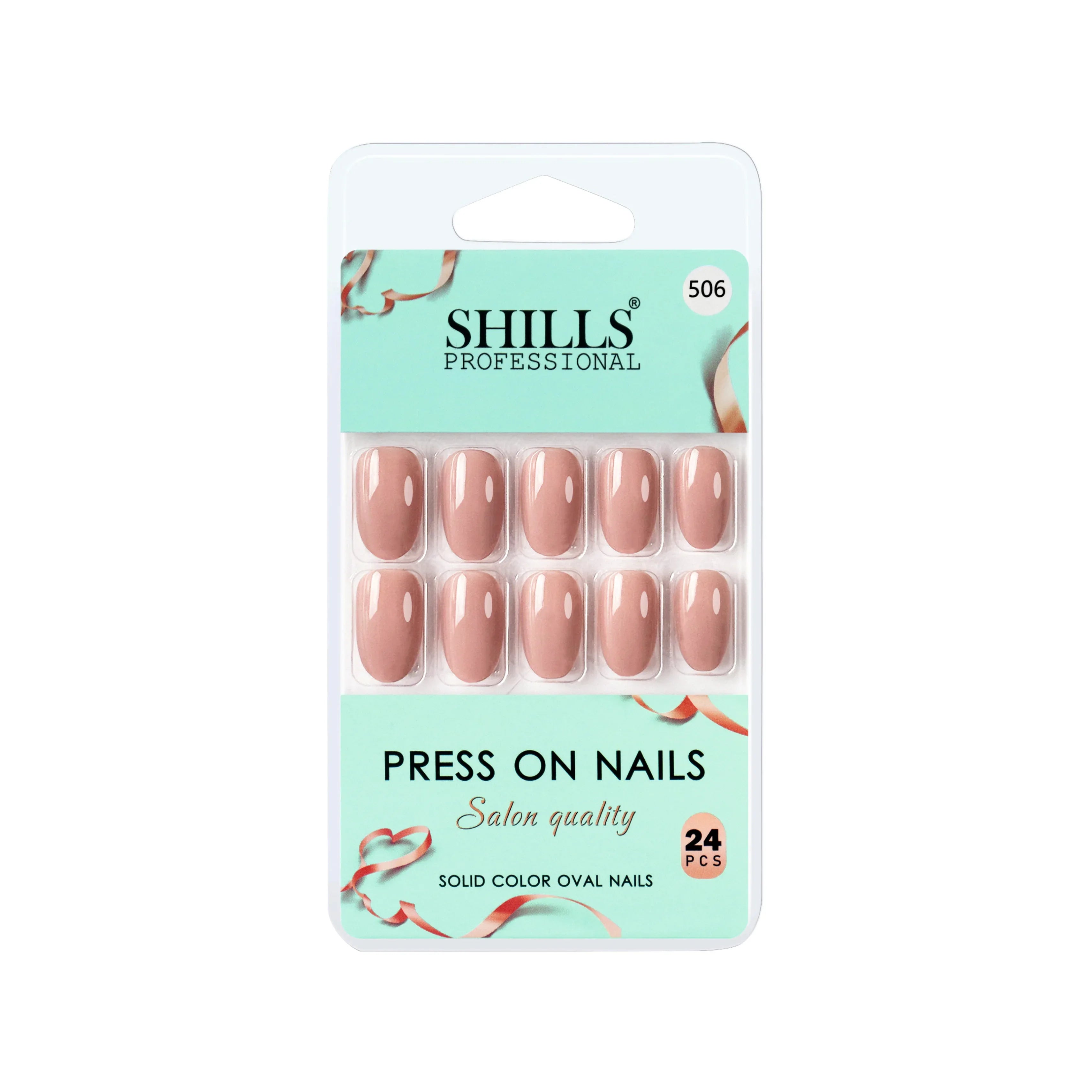Glossy Solid Color Nails Oval(SPN501-SPN552)