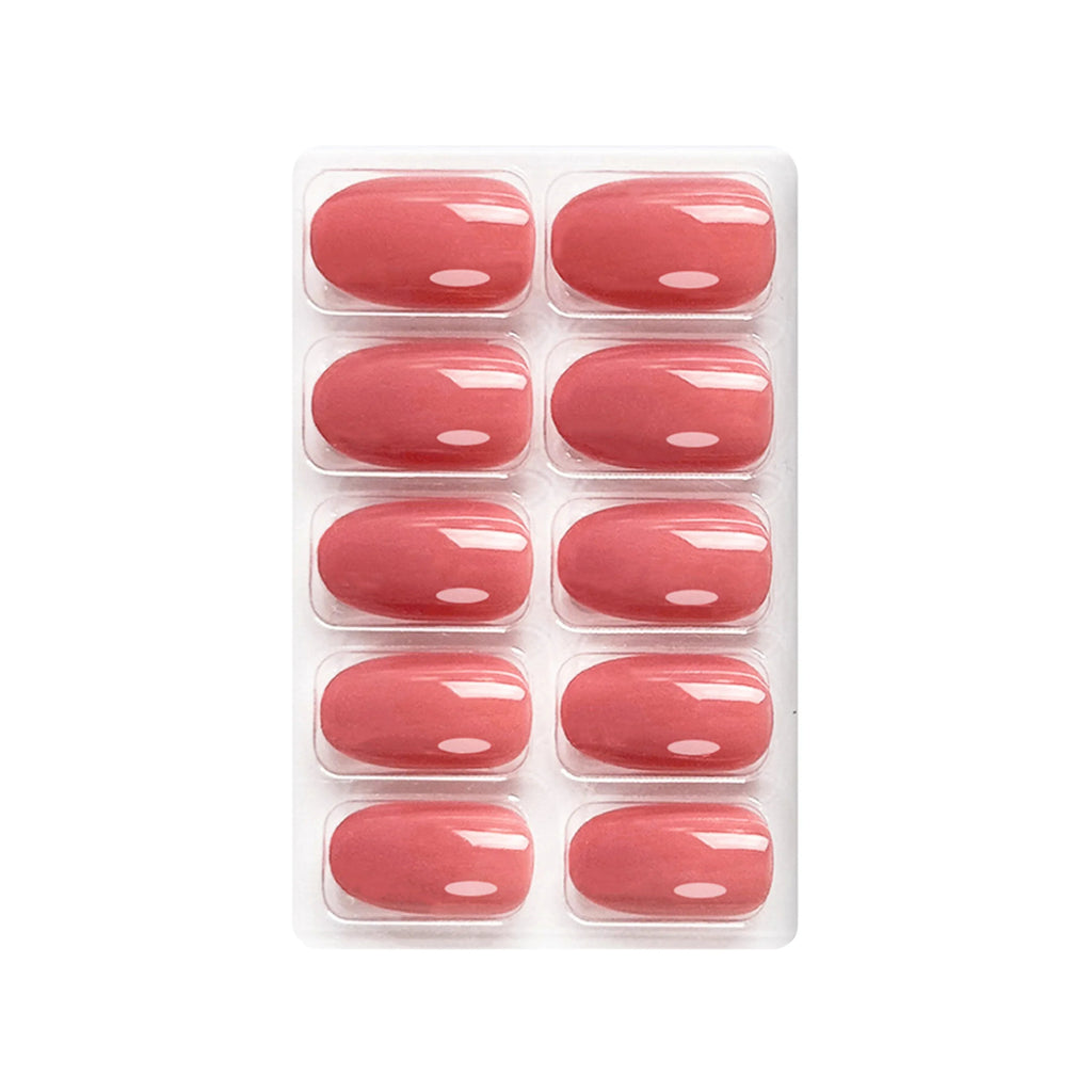 Glossy Solid Color Nails Oval(SPN501-SPN552)