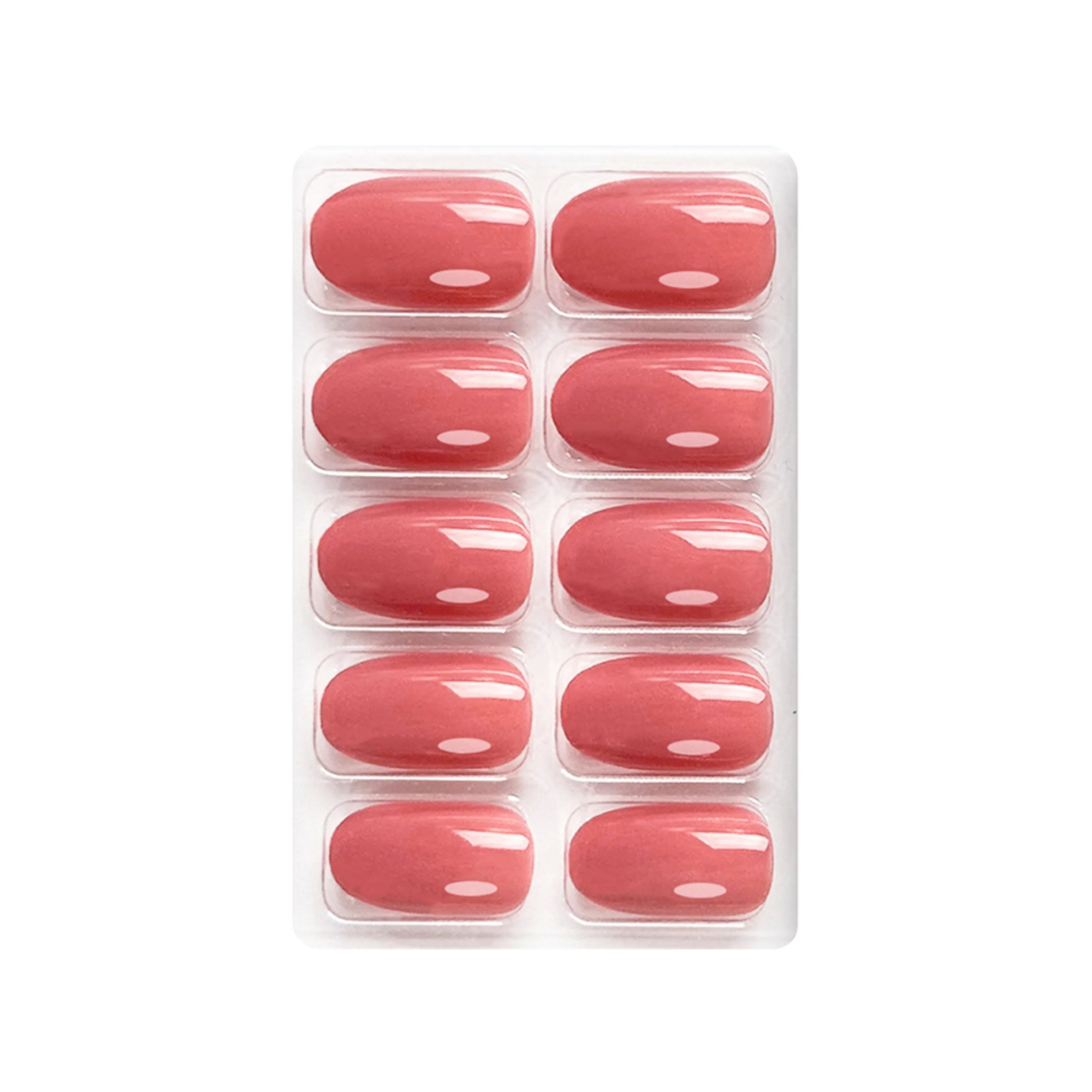 Glossy Solid Color Nails Oval(SPN501-SPN552)