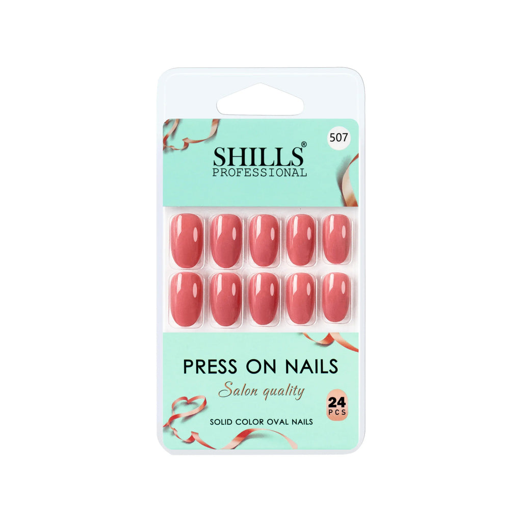 Glossy Solid Color Nails Oval(SPN501-SPN552)