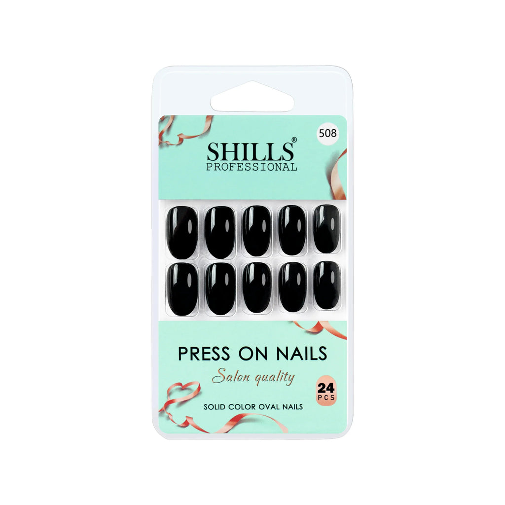 Glossy Solid Color Nails Oval(SPN501-SPN552)