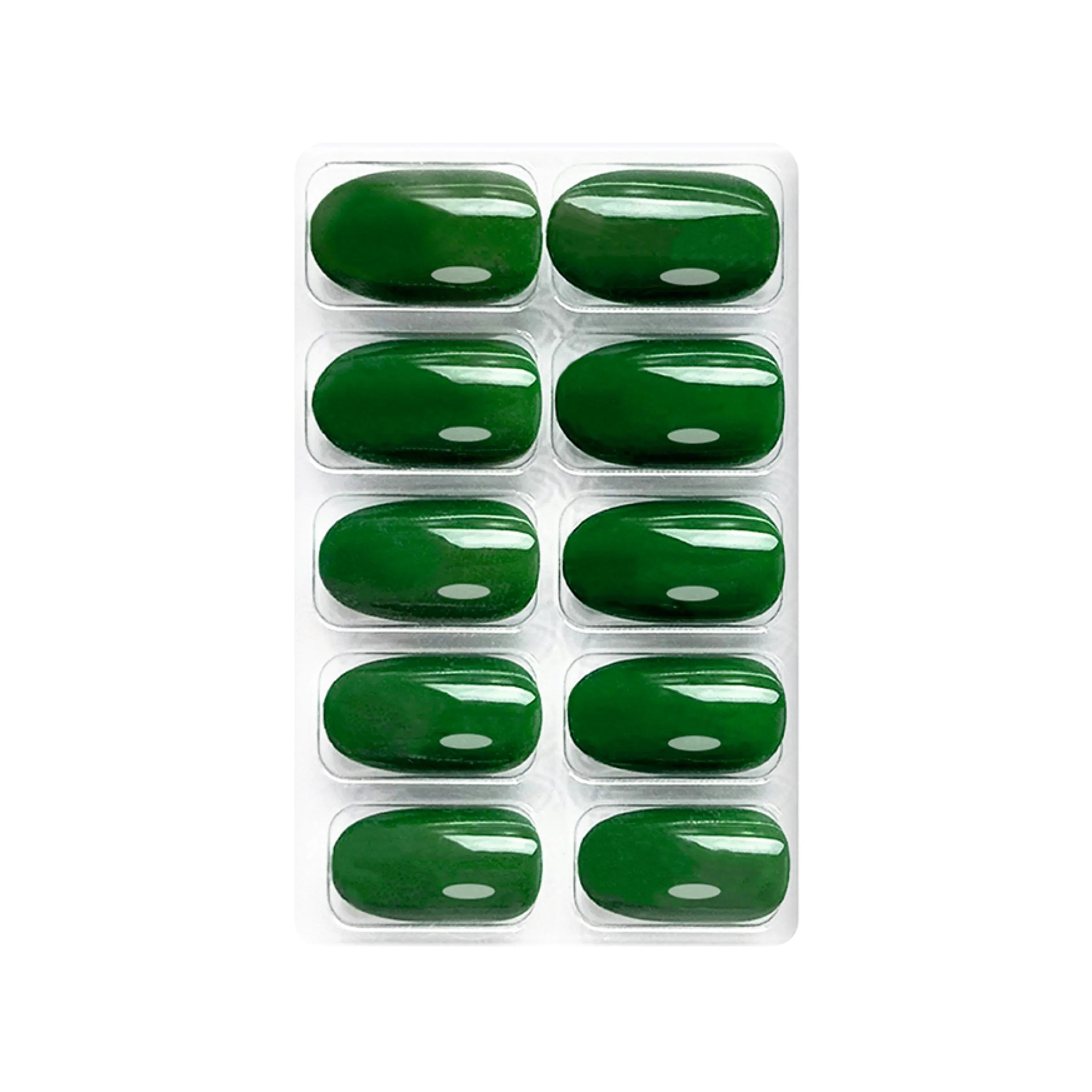 Glossy Solid Color Nails Oval(SPN501-SPN552)