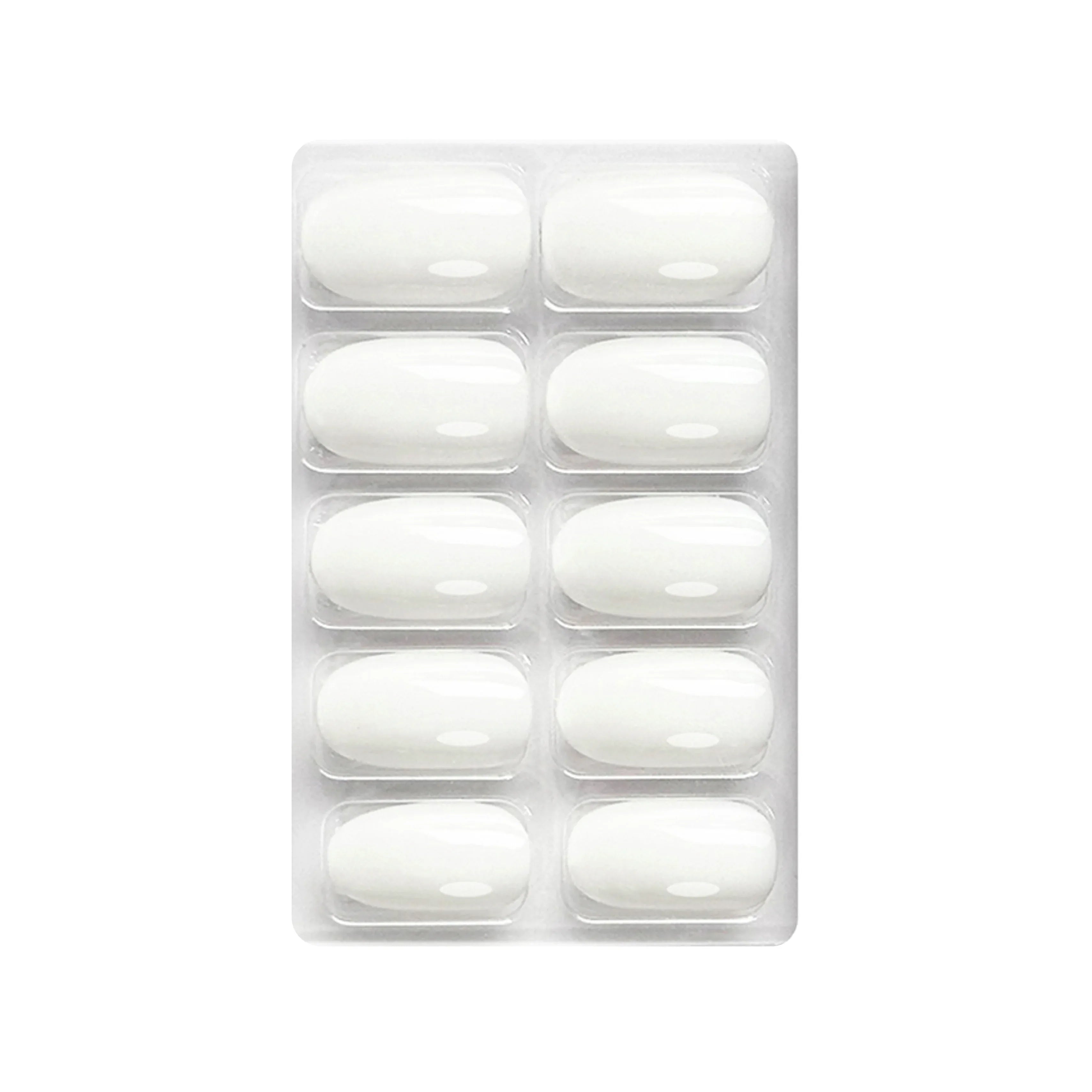 Glossy Solid Color Nails Oval(SPN501-SPN552)