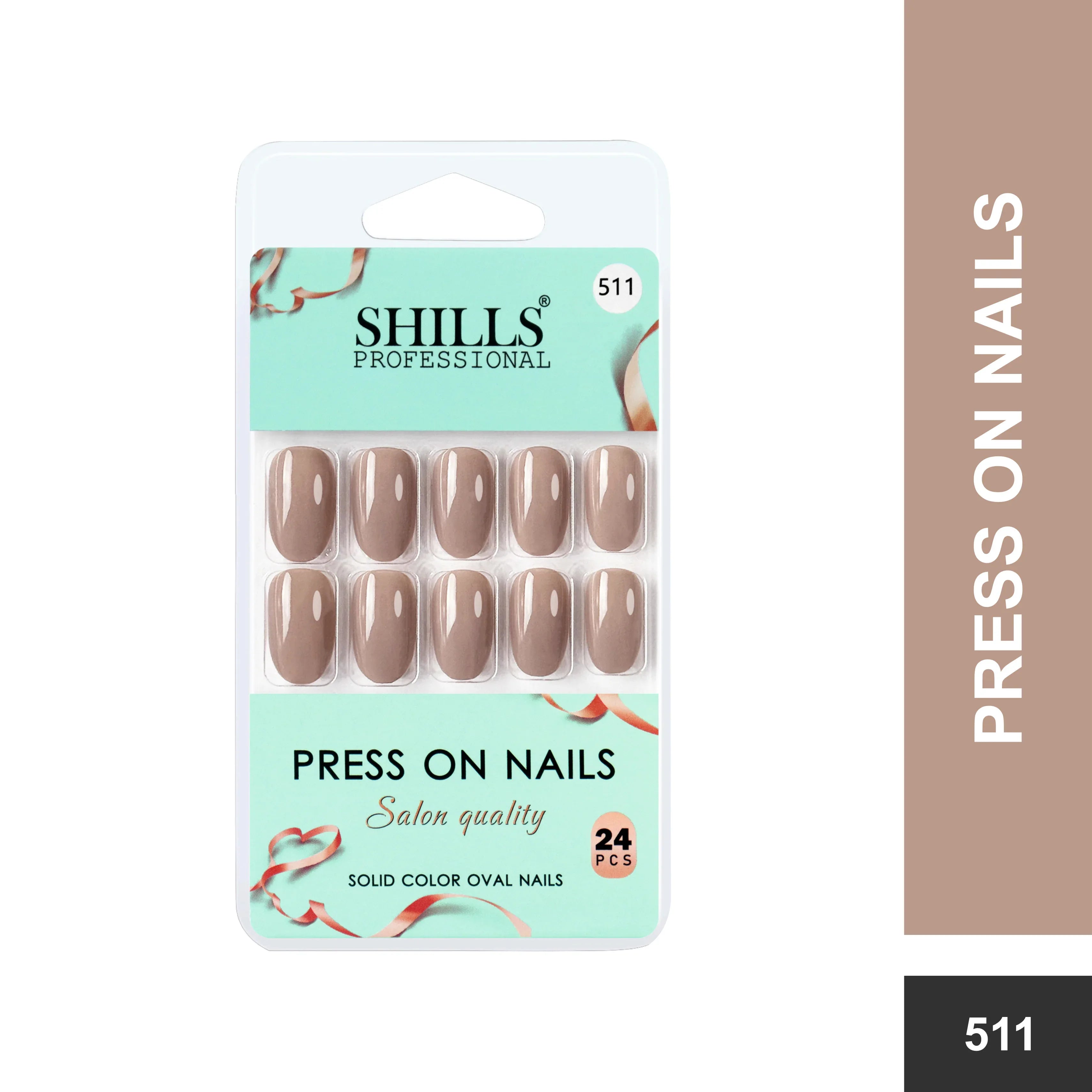 Glossy Solid Color Nails Oval(SPN501-SPN552)