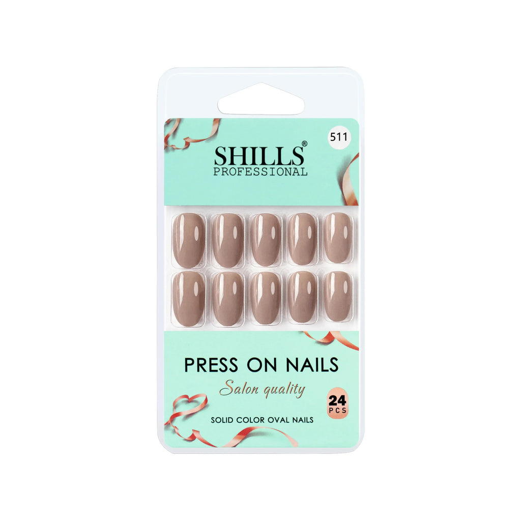 Glossy Solid Color Nails Oval(SPN501-SPN552)